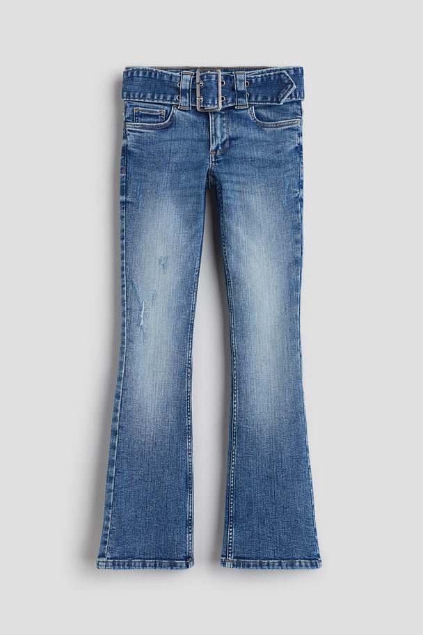 H&M Bootcut Low Jeans Denimblauw