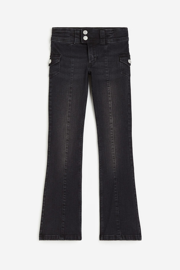 H&M Bootcut Low Jeans Black