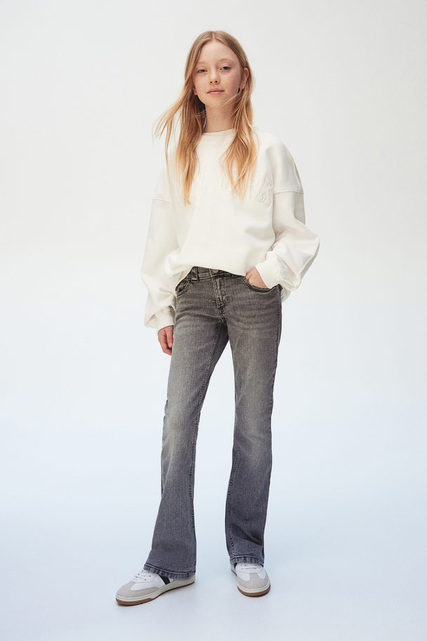 H&M Bootcut Low Jeans Denim Grey