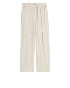 Relaxed Lyocell Trousers Off-white