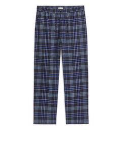 Flannel Pyjama Trousers Blue/checked