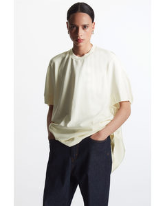 Relaxed-fit Silk Panel T-shirt White