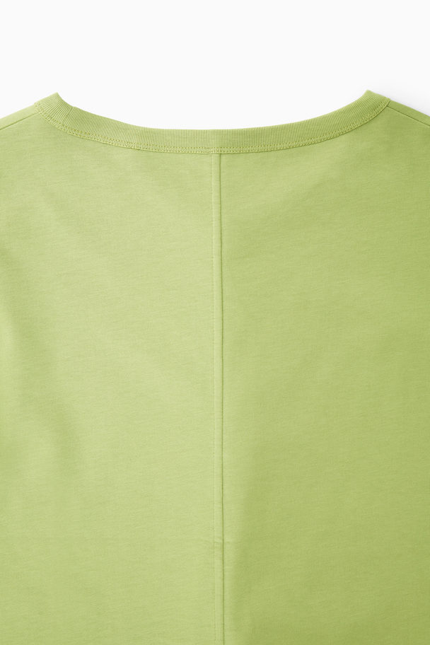 COS Boxy Long-sleeved T-shirt Light Green