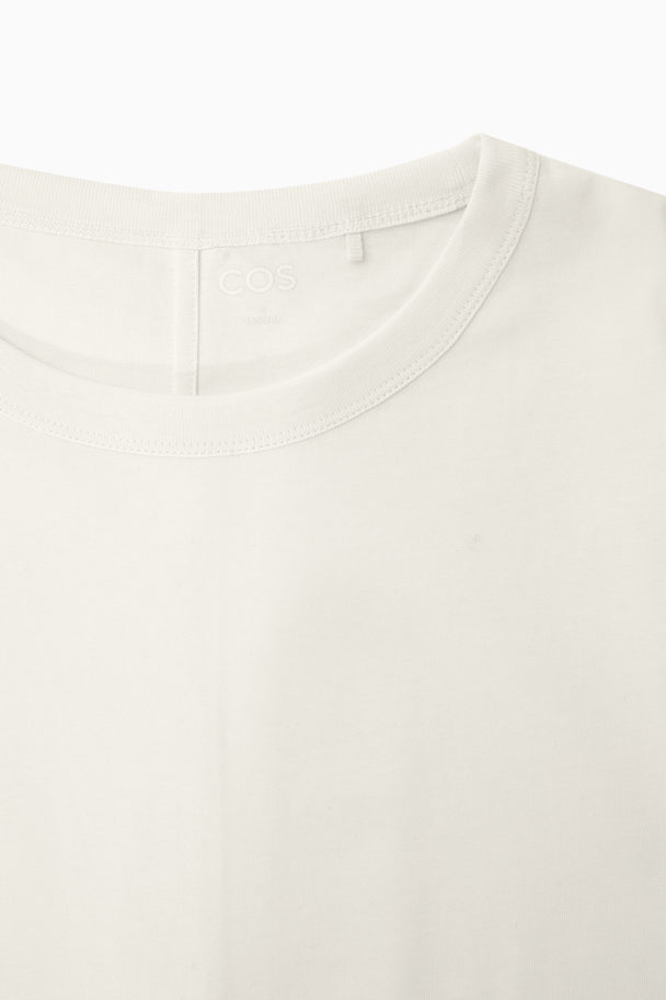 COS Boxig Långärmad T-shirt Benvit