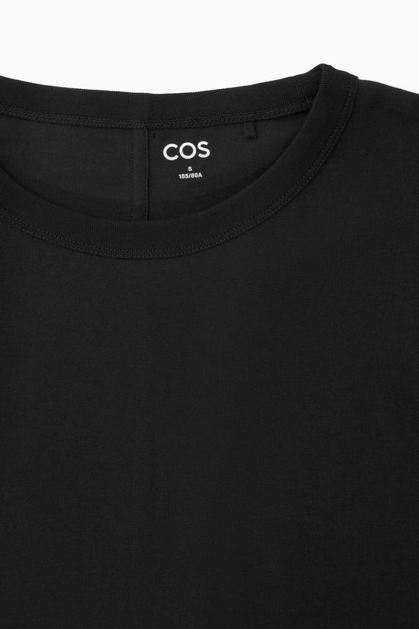 COS Boxig Långärmad T-shirt Svart