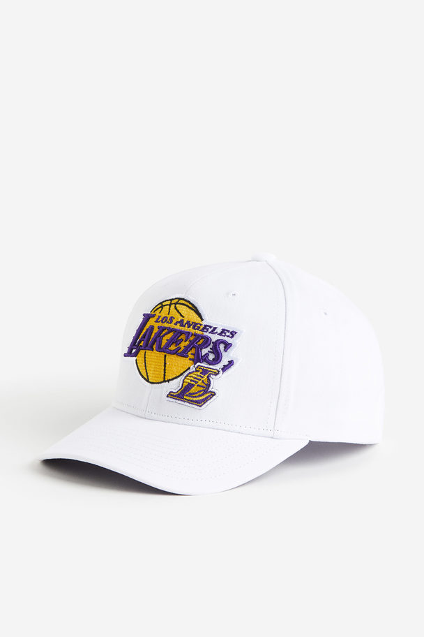 Mitchell & Ness All In Pro Snapback White - Los Angeles Lakers