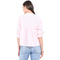 Buttoned Mao V-neck Ruffled Top With Attachable Long Sleeves