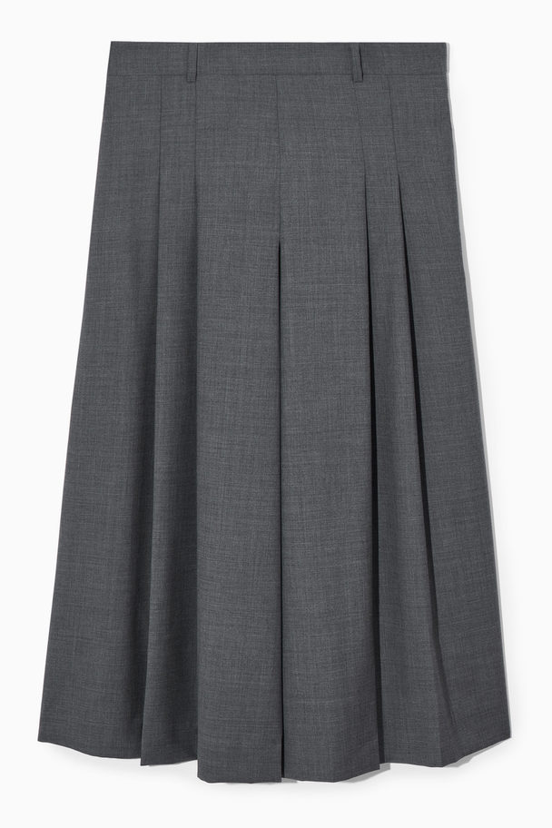 COS Tailored Wool Skort Grey
