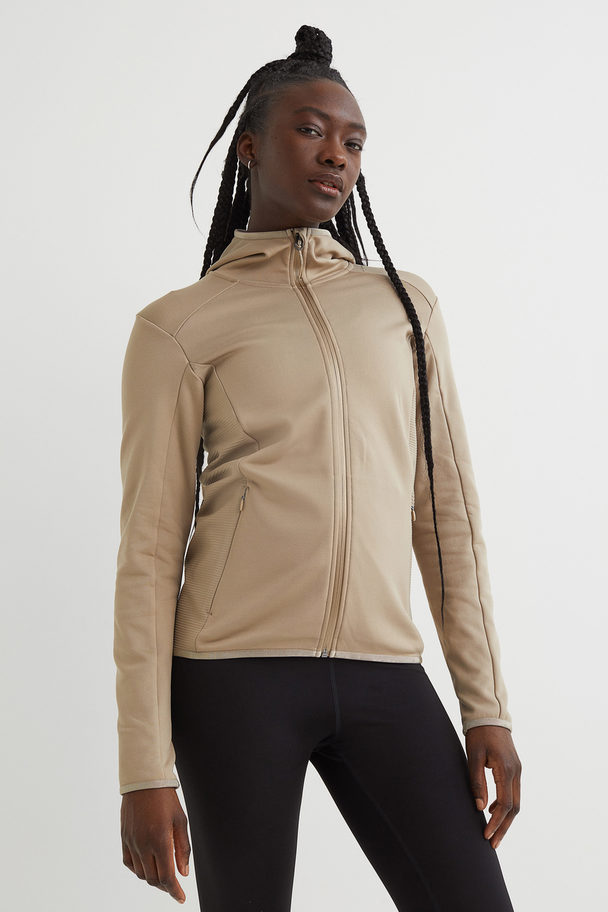 H&M Hooded Outdoor Jacket Beige