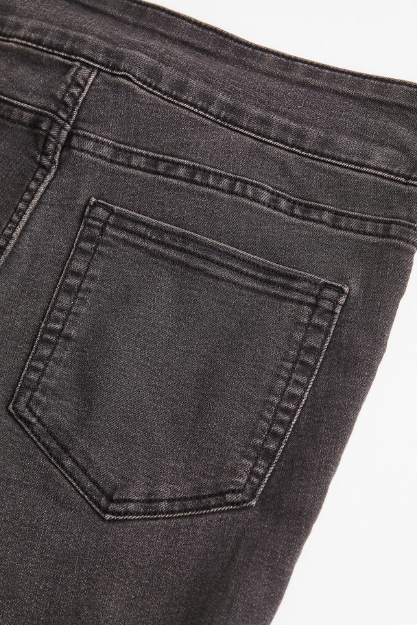 H&M Flared Low Jeans Donkergrijs