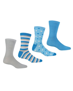 Regatta Womens/ladies Lifestyle Ankle Socks Set (pack Of 4)