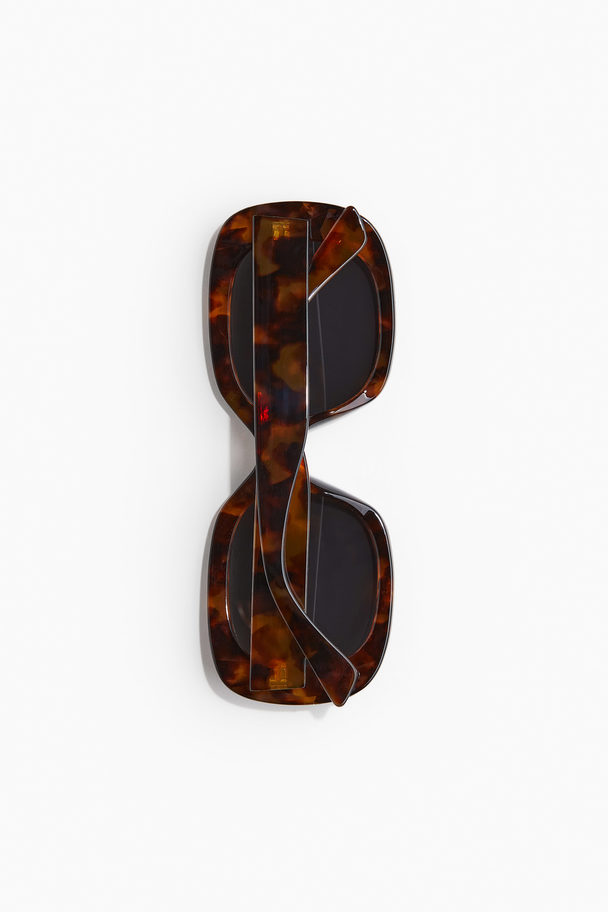 H&M Square Sunglasses Brown/tortoiseshell-patterned