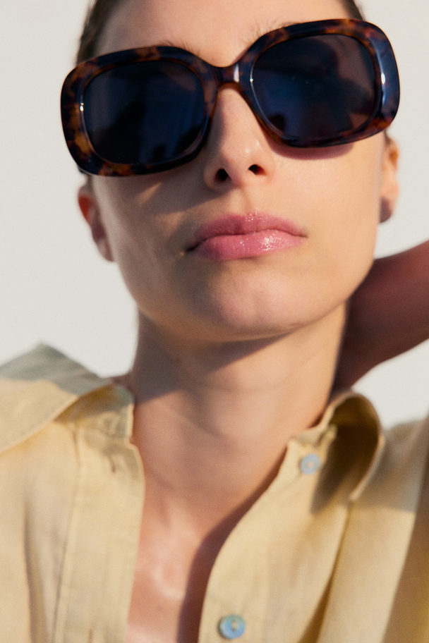 H&M Square Sunglasses Brown/tortoiseshell-patterned