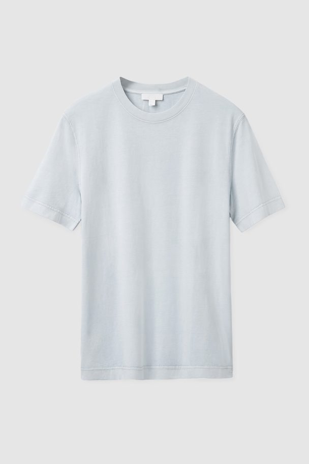 COS Relaxed-fit Mid-weight T-shirt Dusty Light Blue