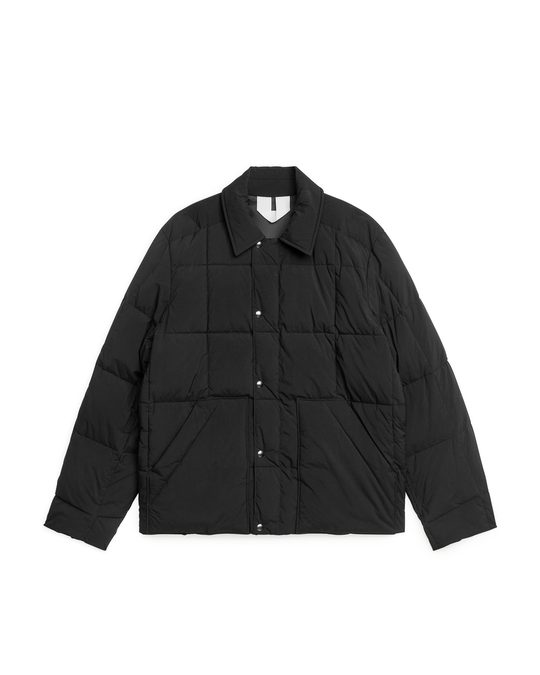 Arket Square-quilted Jacket Black