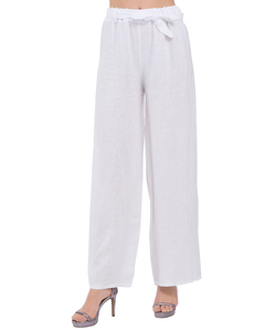 Fluid Straight Cut Pant With Scarf Belt