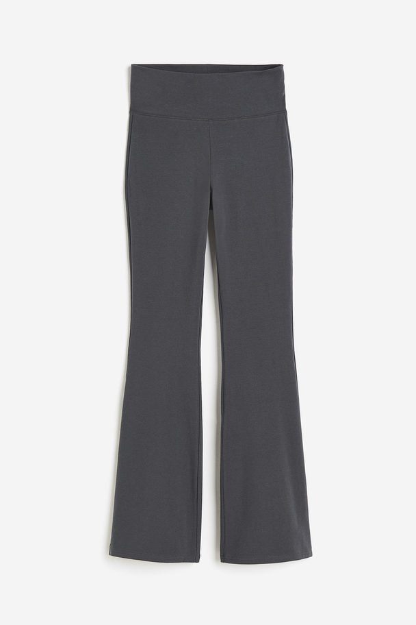 H&M Ausgestellte Leggings Dunkelgrau