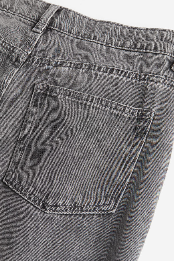H&M Flared Regular Jeans Denimzwart