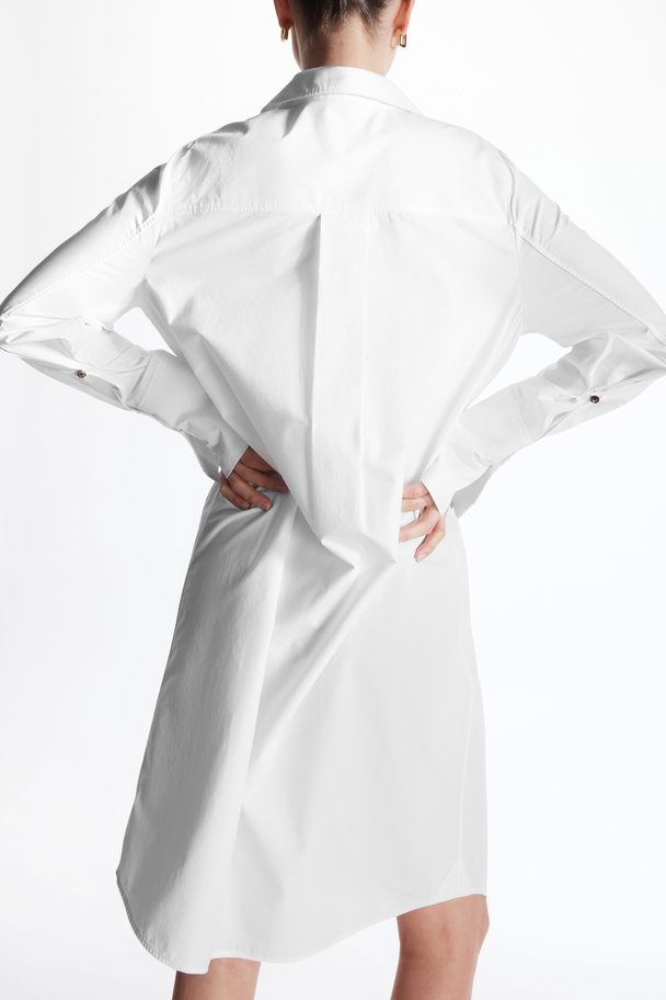 COS Relaxed-fit Midi Shirt Dress White