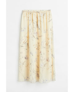 Calf-length Skirt Cream/floral