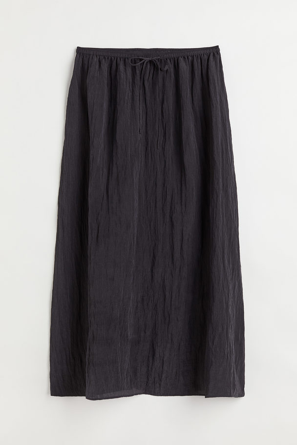 H&M Calf-length Skirt Black