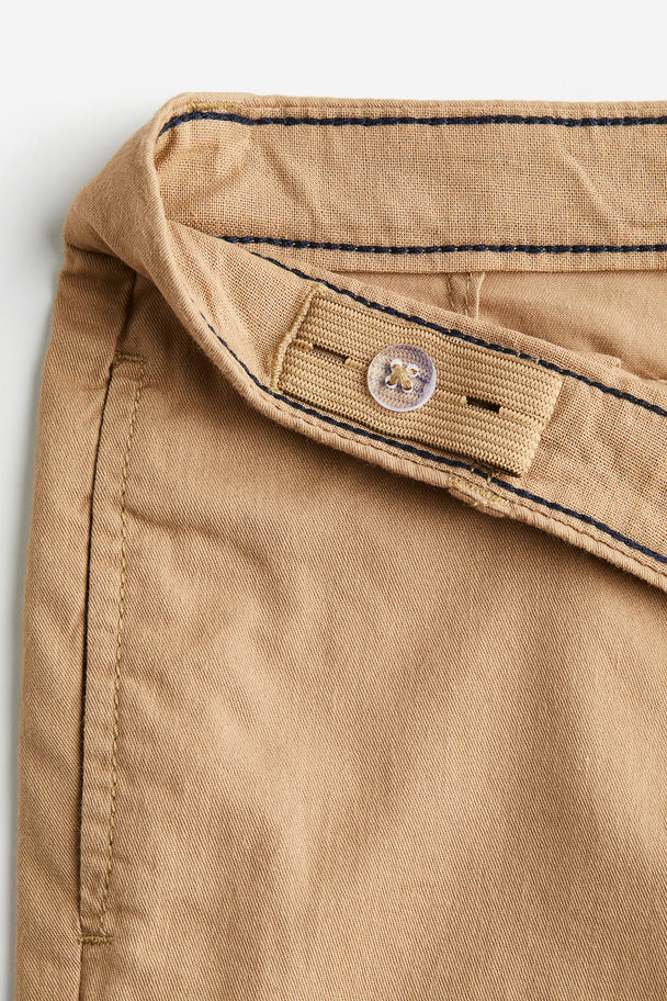 H&M Chinos I Bomuld Relaxed Fit Beige