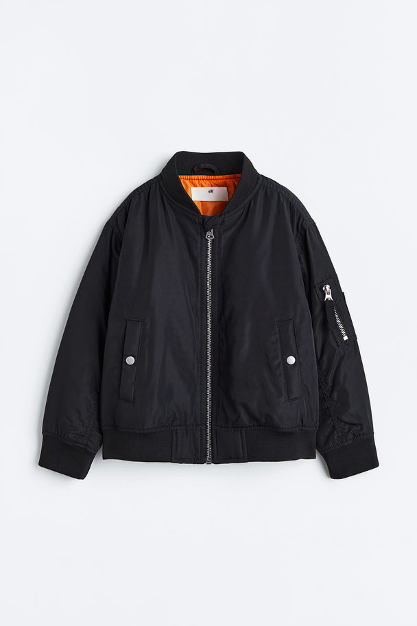 H&M Pilotenjack Zwart