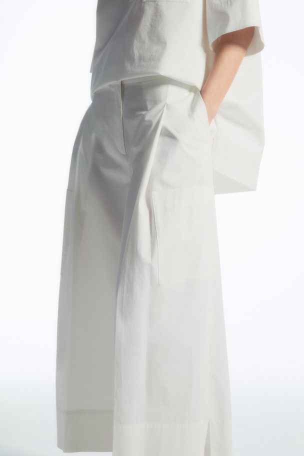 COS Elasticated Pleated Culottes White