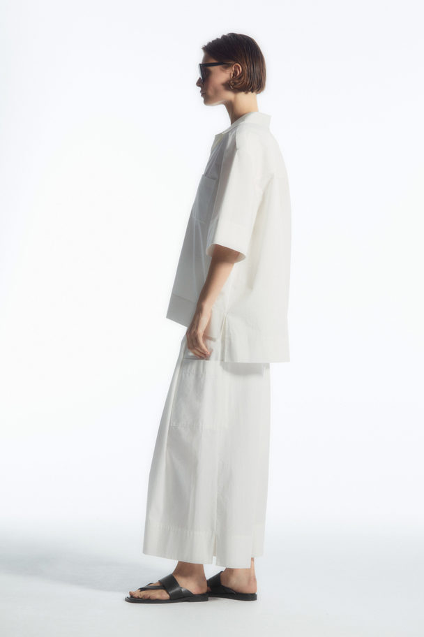 COS Elasticated Pleated Culottes White