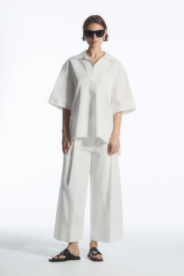 COS Elasticated Pleated Culottes White