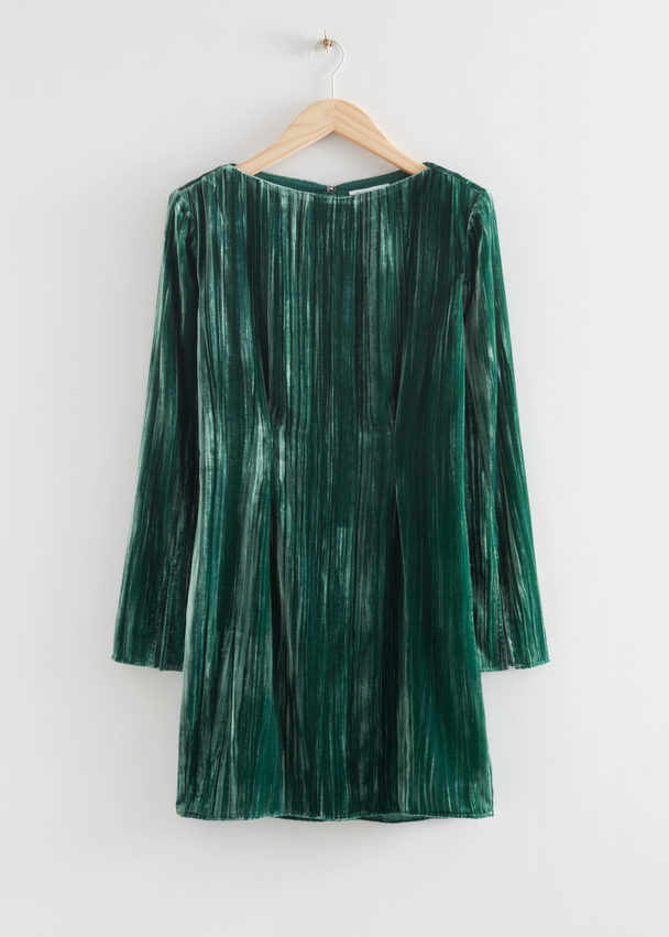 & Other Stories Mini-jurk Met Textuur Groen