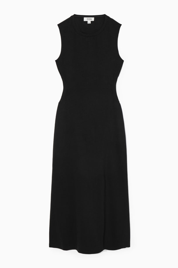 COS Sleeveless Cutout Maxi Dress Black
