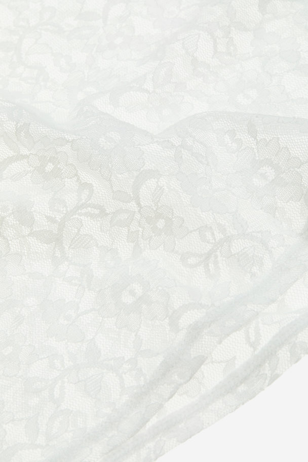 H&M Trägertop aus zarter Spitze Weiß