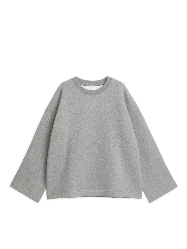 ARKET Oversized Sweatshirt Grå/melange
