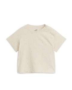 Short-sleeved T-shirt Beige/neps