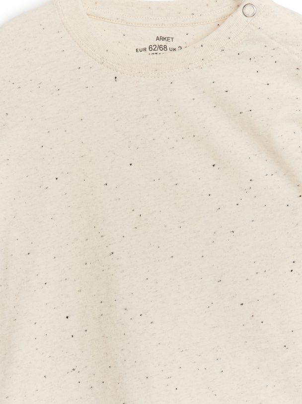 ARKET Kortærmet T-shirt Beige/neps