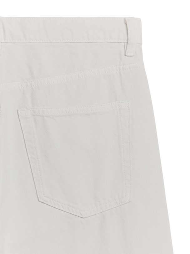 ARKET Shore Low Relaxed Jeans White
