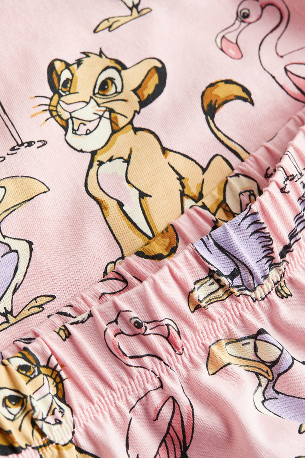 H&M Katoenen Pyjama Lichtroze/the Lion King