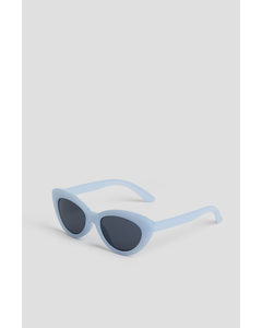 Cat-Eye-Sonnenbrille Hellblau