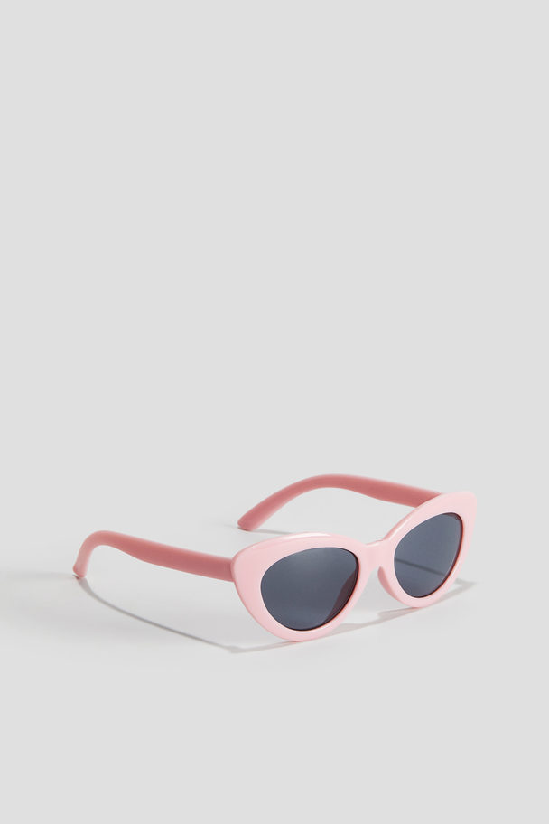 H&M Kattformade Solglasögon Ljusrosa