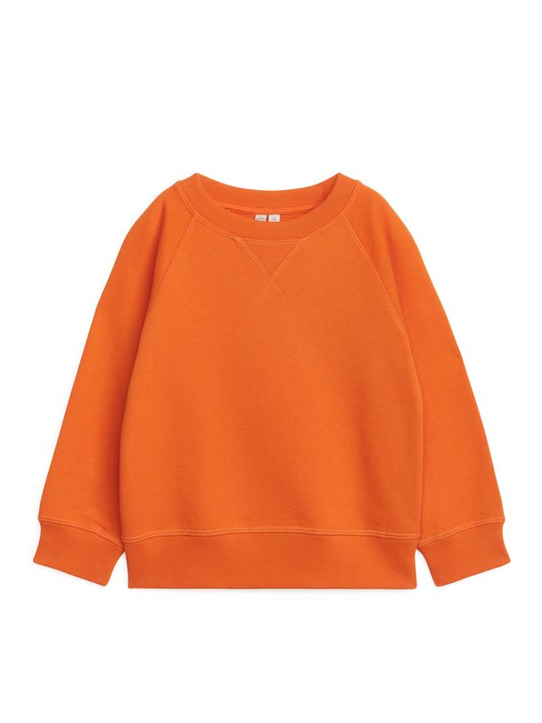 ARKET Crew-neck Sweatshirt Orange