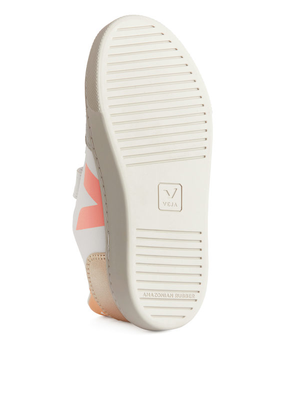 Veja Veja V-12 Kids' Trainers White/pink