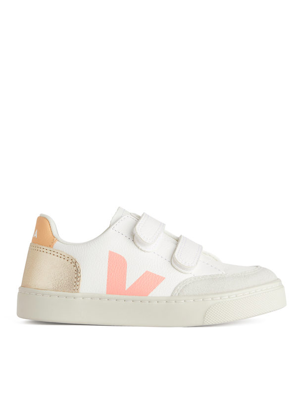 Veja Veja V-12 Kids' Trainers White/pink