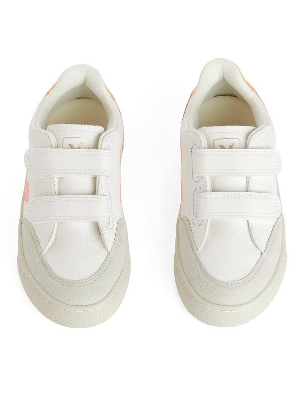 Veja Veja V-12 Kids' Trainers White/pink