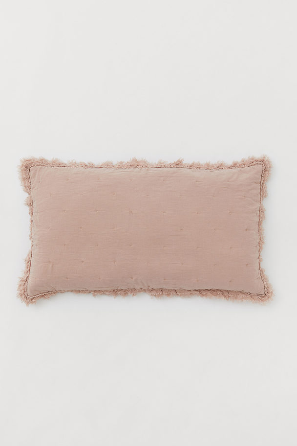 H&M HOME Frill-trimmed Cushion Cover Powder Pink