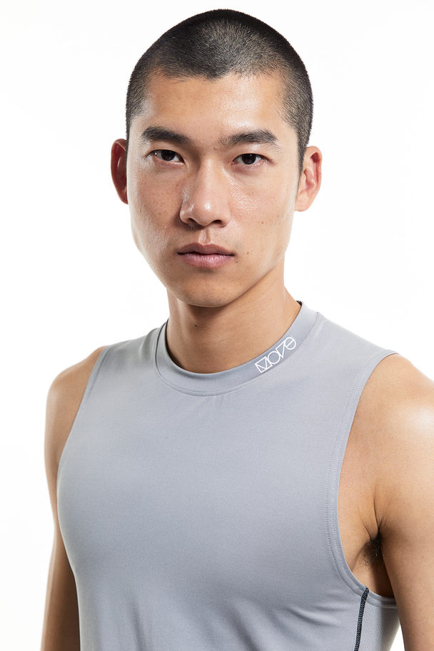 H&M Drymove™ Sports Vest Top Grey