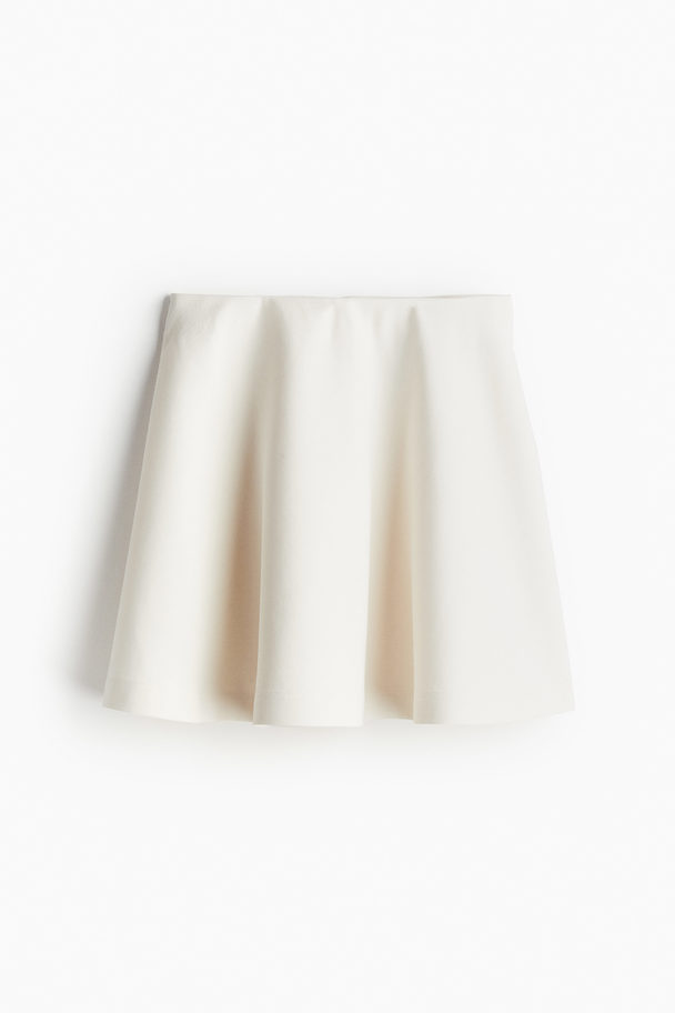 H&M A-line Skirt Cream