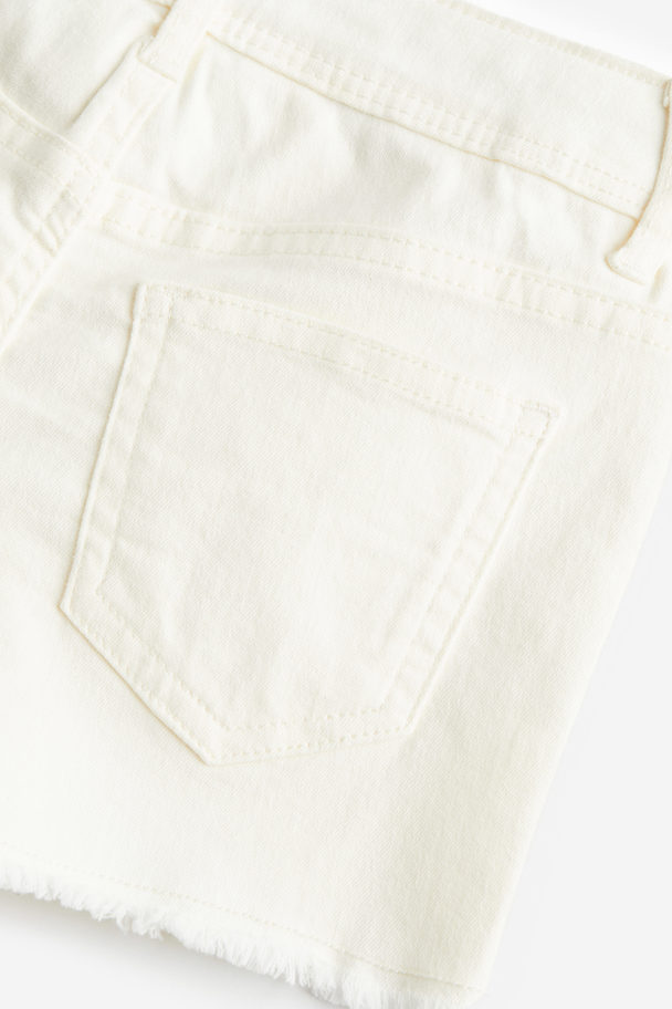 H&M Twill Shorts White