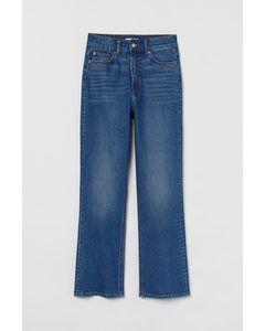 Flared High Ankle Jeans Denimblauw