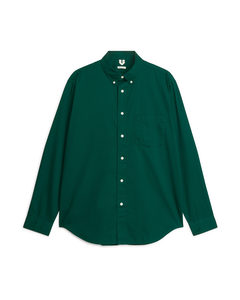 Cotton Twill Shirt Dark Green